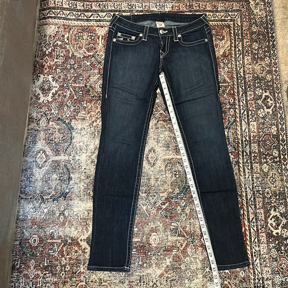 True Religion Skinny Dark Jeans Size 29